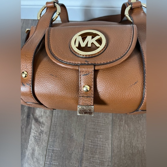 Michael Kors Cognac Fulton Satchel - Picture 6 of 10
